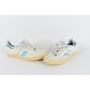 Vintage 80s Pro Keds Womens Size 6 Distressed Canvas Striped Shoes Sneakers